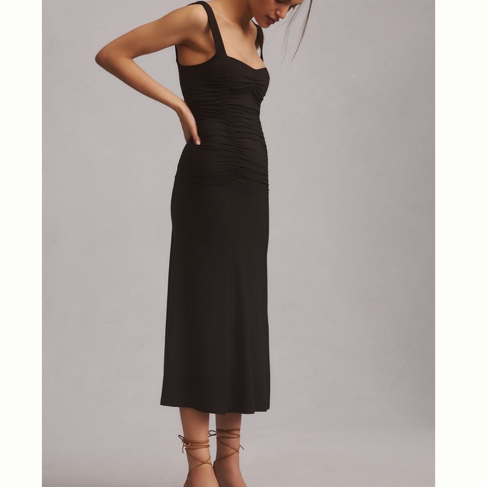 Anthropologie Reformation Suvi black Knit Dress XL NWT